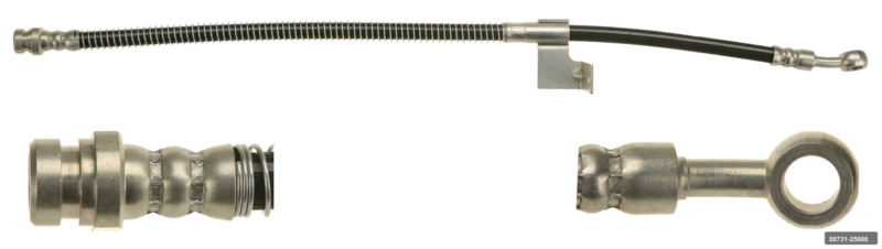 Accent 00-06 Ön Sol Fren Hortumu Fhs6057 Fhs 58731-25000