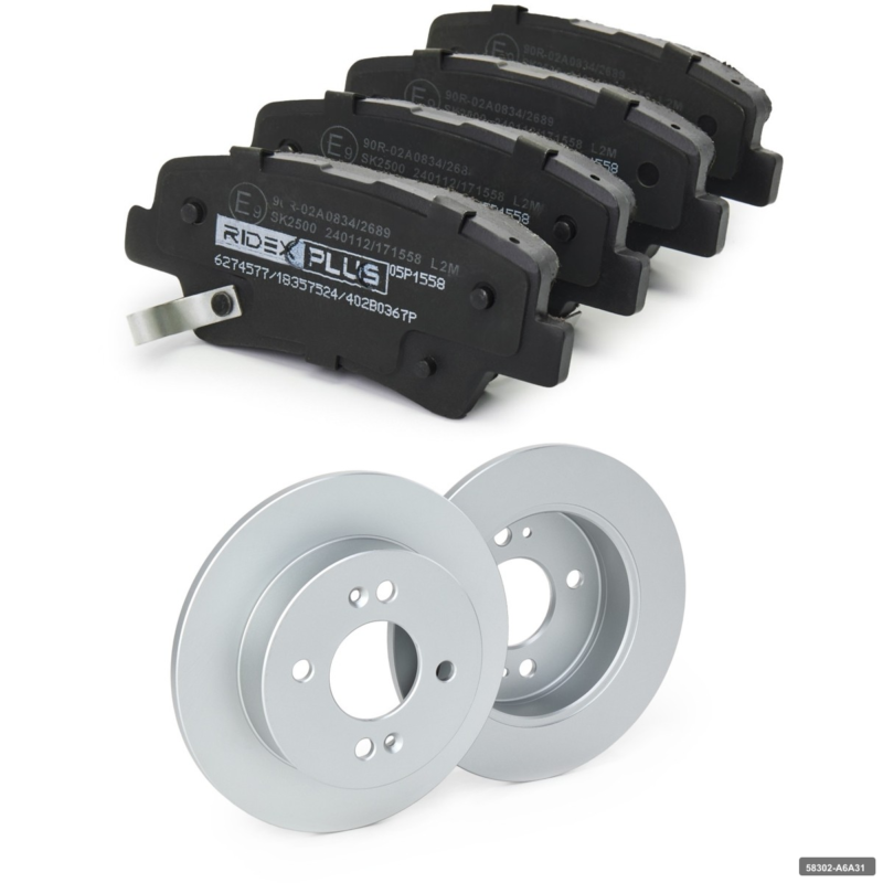 Blue Elantra i30 Rıo 2011 ve Üzeri Arka Fren Balatası 40-200-005 Bsg 58302-A6A31