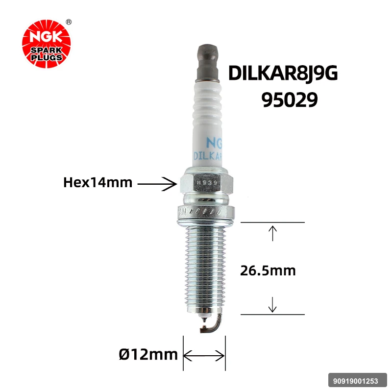 Dılkar8j9g Chr 1.2 2016 ve Üzeri Corolla 2007 ve Üzeri Toyota Auris Toyota Avensis İridyum Buji 90919-01285 95029 Ngk 9091900