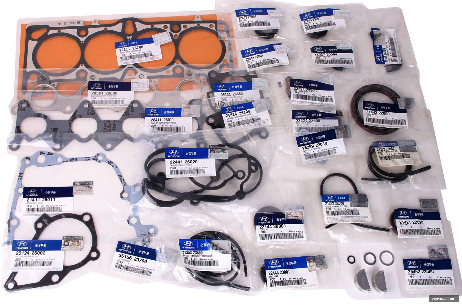 Era 2006 ve Üzeri Getz 1.4 Takım Conta S.k.contasız 20910-26l00 Hmc-a 1 Era 2006 ve Üzeri Getz 1.4 Takım Conta S.k.contasız 20910-26l00 Hmc-a 20910-26L00