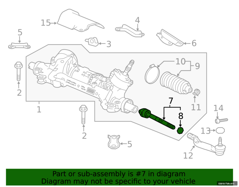 Accord 2021 ve Üzeri Sağ/Sol Rot Kolu Ayd-26599 53610-tva-a11 Ayd 53610-TVA-A11