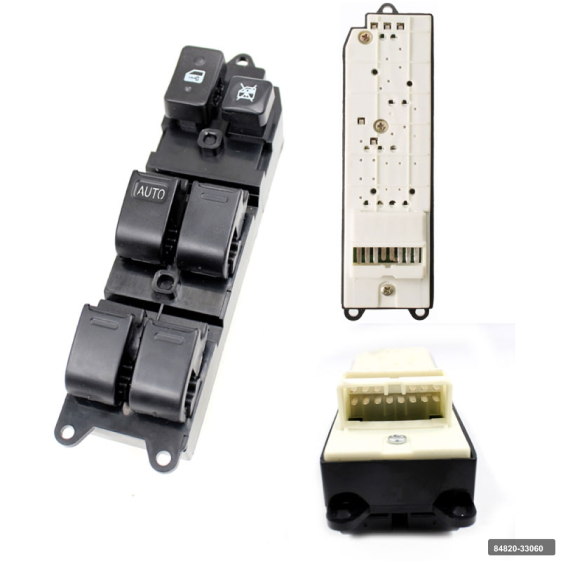 Corolla Ae100/101 Sol Rav4 1996 ve Üzeri Landcruıser 93-98 4'lu 14 Soket 6'lı Tuslu Cam Acma Dugmesı (Dortlu) Ws-156 Elektrot