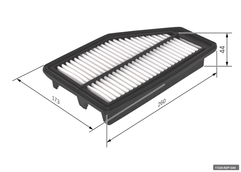 Crv 2007 ve Üzeri Hava Filtresi A-1672 Sakura 17220-RZP-G00