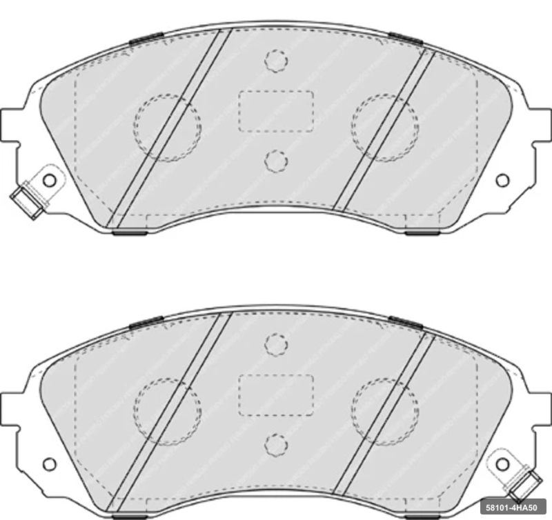 H-1 2008 ve Üzeri Ön Fren Balatası 58101-4ha50 Jeriko 58101-4HA50