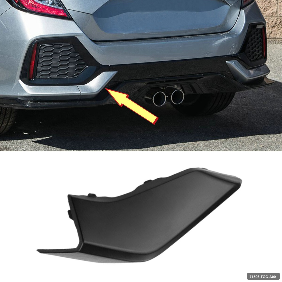 Honda Civic 16-21 Hb Fk Kasa Arka Tampon Cekı Demır Kapağı İtaqi 1 Honda Civic 16-21 Hb Fk Kasa Arka Tampon Cekı Demır Kapağı İtaqi 71506-TGG-A00