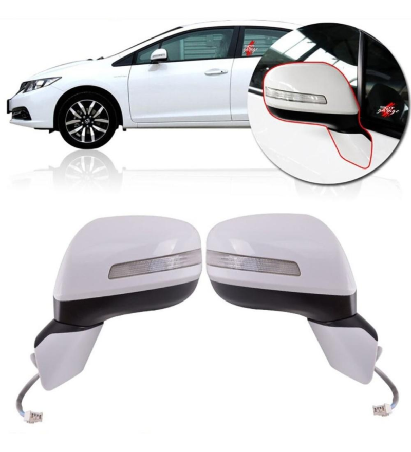 Honda Civic 2012 ve Üzeri Sağ Ayna Elektrikli Isıtmalı Sınyallı Astarlı 9 Fıslı Tw
