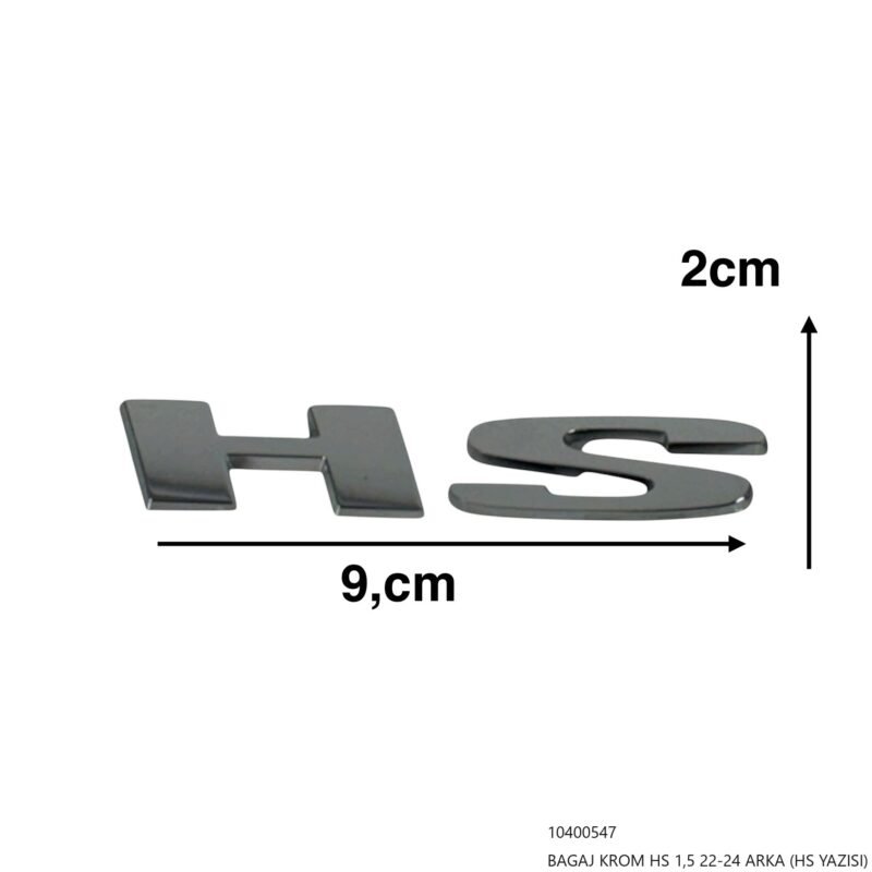 BAGAJ KROM HS 1,5 22-24 ARKA (HS YAZISI)